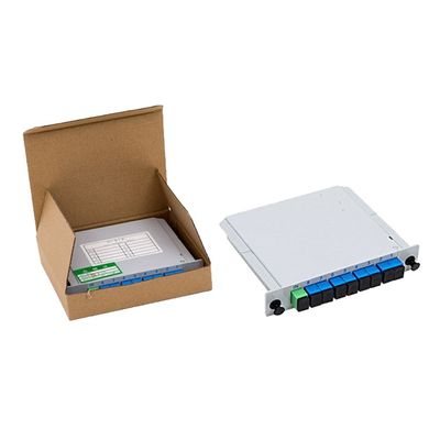 DIN 1X8-PLC SC/APC Fiber optic PLC splitter 1*8 type cassette PLC fiber optic splitter