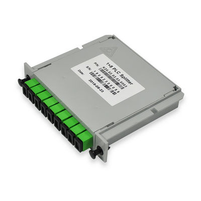 DIN 1X8-PLC SC/APC Fiber optic PLC splitter 1*8 type cassette PLC fiber optic splitter