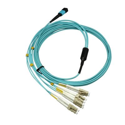 MPO(f) to MPO(f) 12f LSZH  OM3  Fiber Optic Patch Cord Mpo Trunk Cable