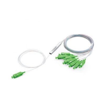 PSM 1X8-PLC SC/APC G.657A GPON EPON FTTH PLC splitter 0.9mm Steel Tube fiber optic splitter