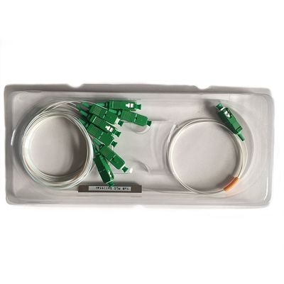 PSM 1X2-PLC SC/APC G.657A GPON EPON FTTH PLC splitter 900um steel tube PLC fiber optic splitter
