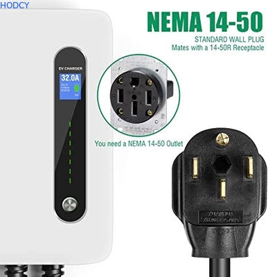 IP66 240V 32 Amp Level 2 Home EV Charging Station With 6m Cable