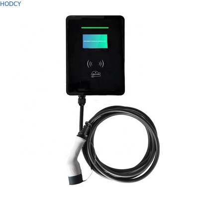 32A 7.68KW EV Charger Level 2 Station, NEMA14-50 20ft Wall Electric Vehicle Charging Station