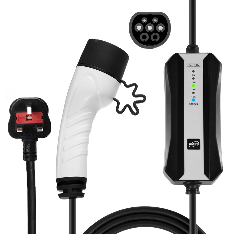 230V Type 2 Portable EV Charger With Digital Screen Signal Phase